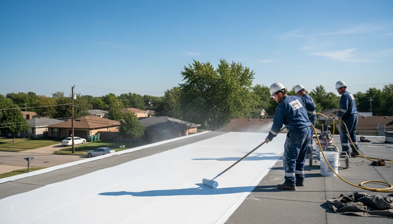 Commercial roof coating in Nanty Glo, PA near me